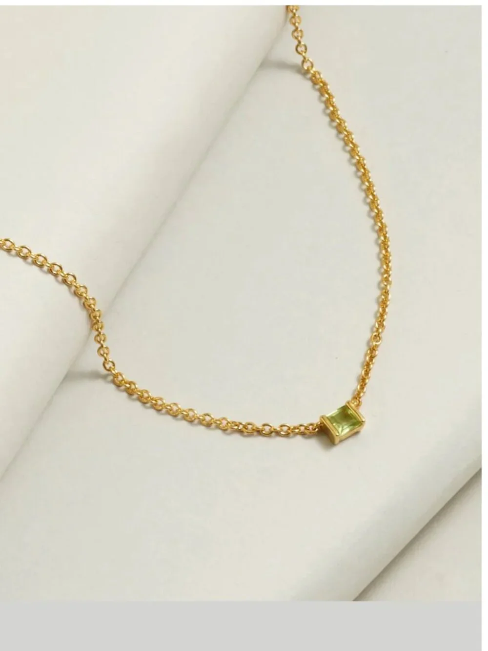 Madewell Demi-Fine Birthstone Chain Necklace - Picture 1 of 3